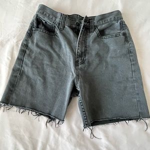 Black Denim Shorts